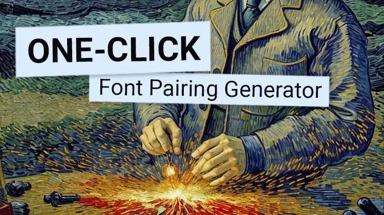 One-Click Font Pairing Generator product image