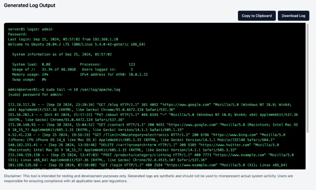 Fake Log Generator product image