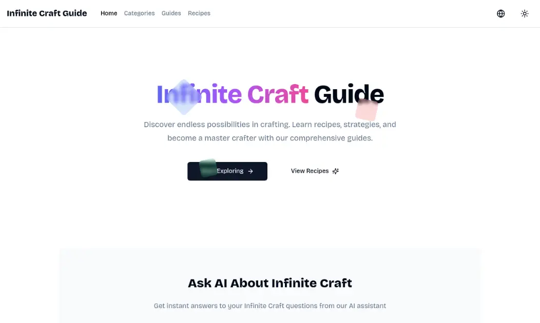 Infinite Craft Guide product image