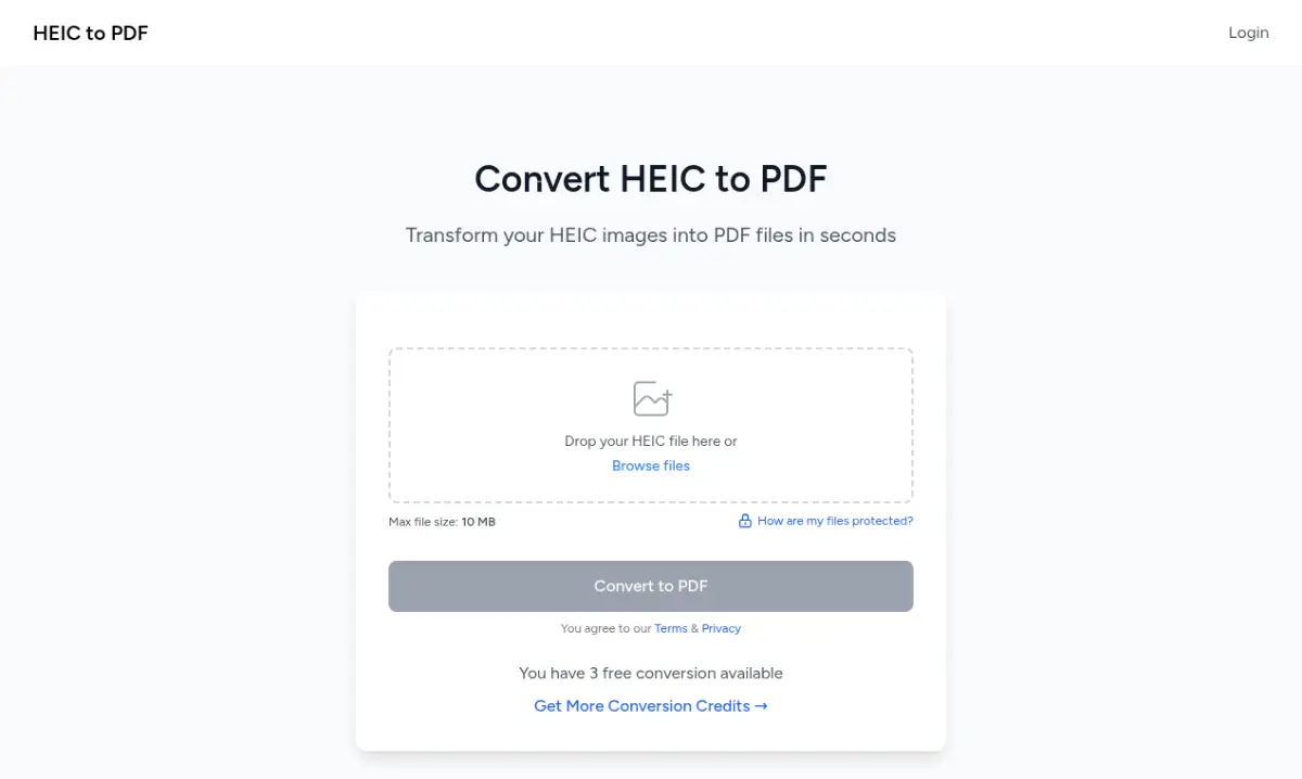 HEIC to PDF product image