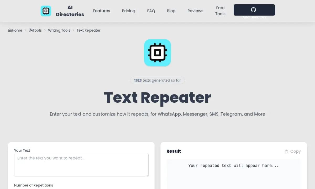 Text Repeater product image