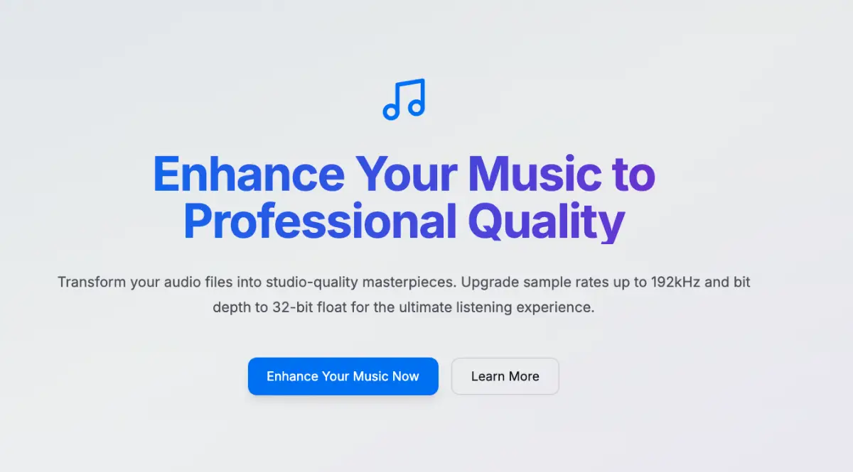 AI Music Quality Enhancer image number 01