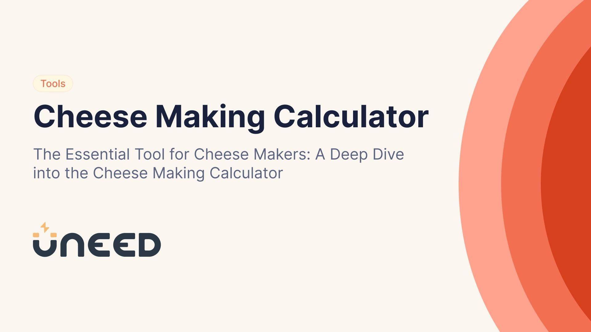 Cheese Making Calculator - The Essential Tool
