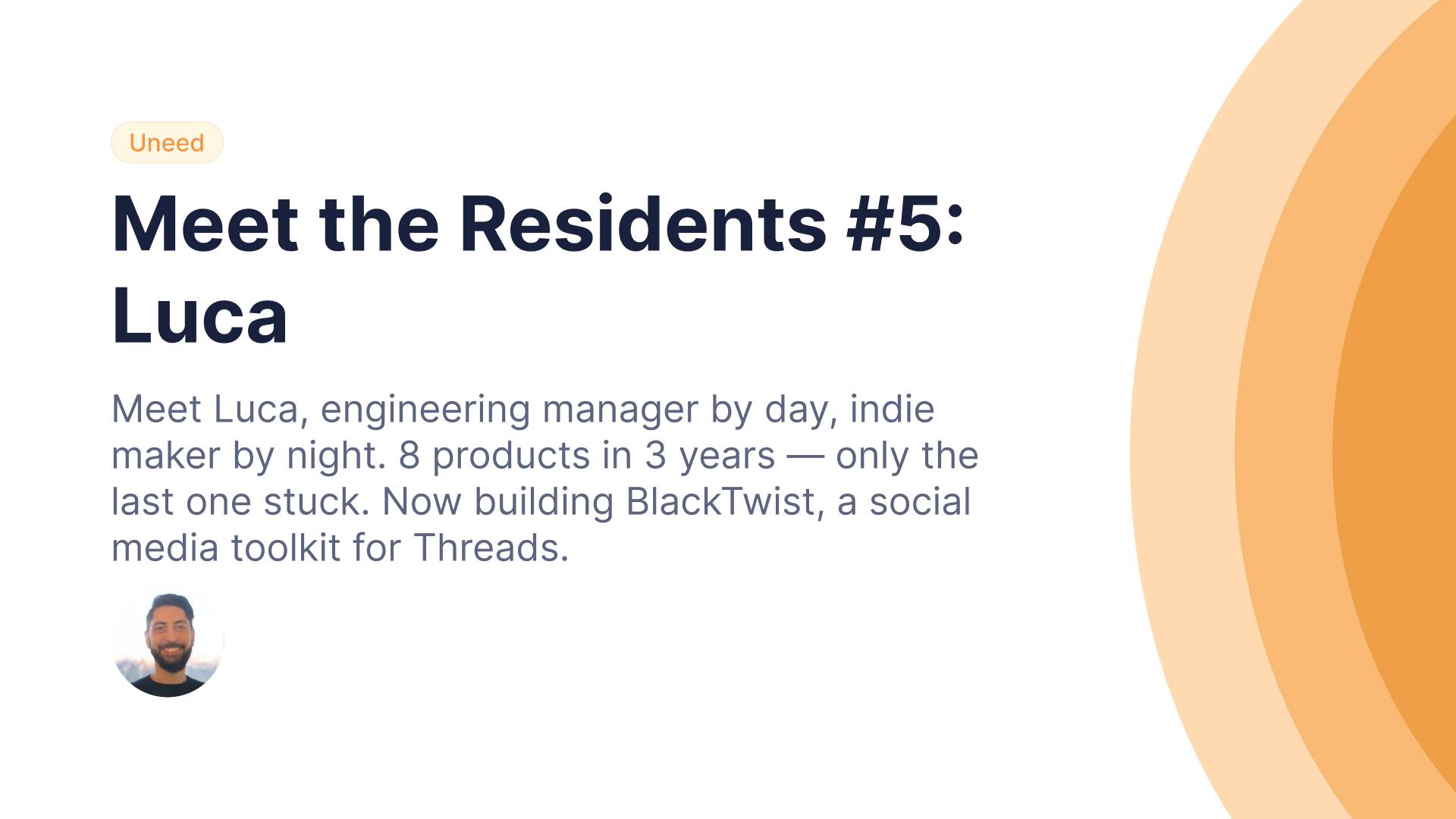 Meet the Residents #5: Luca Restagno 🇮🇹