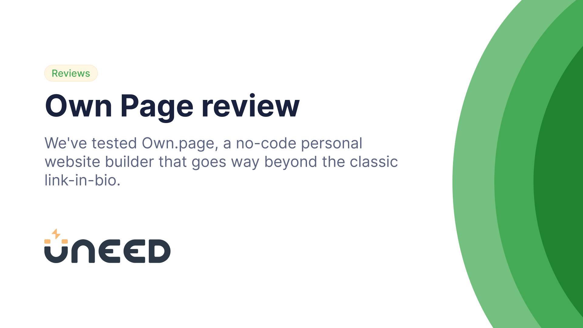 Own.page Review - More Than a Link-in-Bio